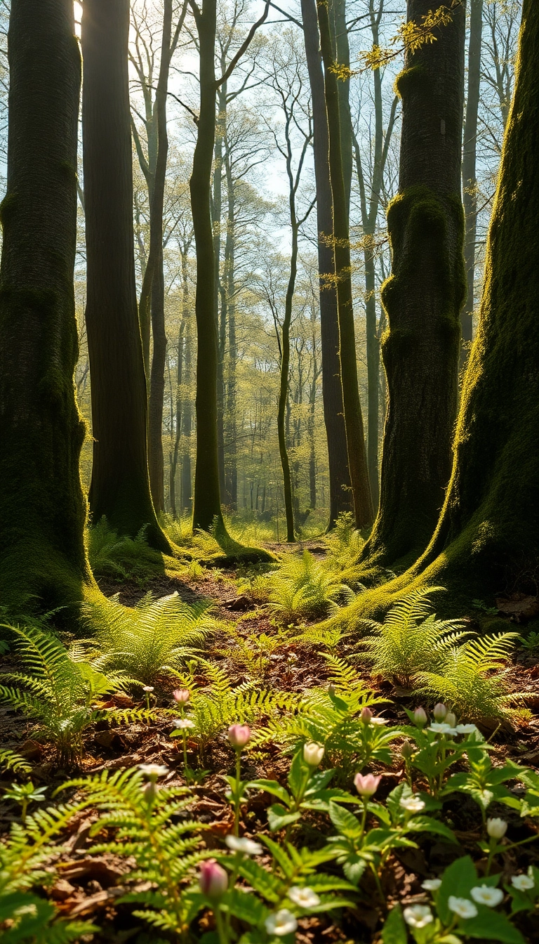 Best Spring Forest Floor Phone Luxury Wallpaper